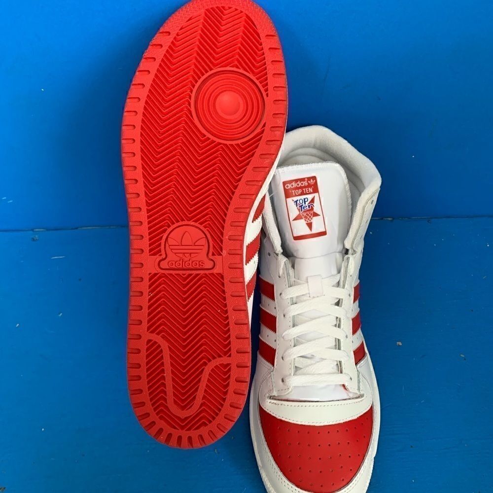 adidas Top Ten RB White Scarlet Red FV4925 Men's Basketball Sneakers Size 11 - Picture 9 of 12